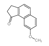 8-methoxy-2,3-dihydrocyclopenta[a]naphthalen-1-one结构式