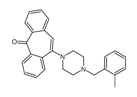 5-[4-[(2-methylphenyl)methyl]piperazin-1-yl]dibenzo[2,1-b:2',1'-f][7]annulen-11-one结构式