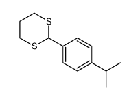 2-(4-propan-2-ylphenyl)-1,3-dithiane结构式