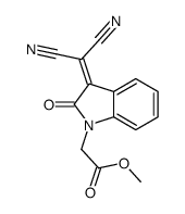 methyl 2-[3-(dicyanomethylidene)-2-oxoindol-1-yl]acetate Structure