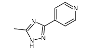 4-(5-methyl-1H-1,2,4-triazol-3-yl)pyridine结构式
