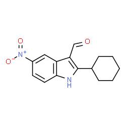 1H-Indole-3-carboxaldehyde,2-cyclohexyl-5-nitro-(9CI) picture