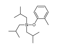 (2-methylphenoxy)-tris(2-methylpropyl)silane结构式