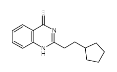 4(1H)-Quinazolinethione,2-(2-cyclopentylethyl)-结构式