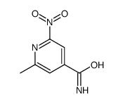 2-methyl-6-nitropyridine-4-carboxamide Structure