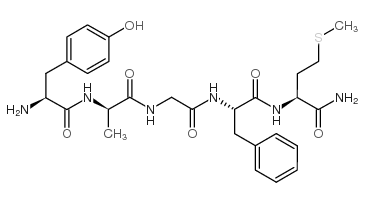 H-Tyr-D-Ala-Gly-Phe-Met-NH2结构式