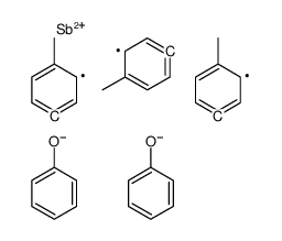 tris(4-methylphenyl)-diphenoxy-λ5-stibane Structure