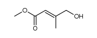4-Hydroxy-3-methyl-2-butensaeuremethylester Structure