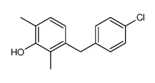 3-[(4-chlorophenyl)methyl]-2,6-dimethylphenol结构式