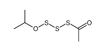 S-(propan-2-yloxydisulfanyl) ethanethioate结构式