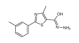 4-methyl-2-(3-methylphenyl)-1,3-thiazole-5-carbohydrazide Structure