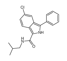 5-chloro-N-(2-methylpropyl)-3-phenyl-2H-isoindole-1-carboxamide Structure