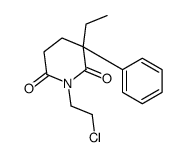 1-(2-chloroethyl)-3-ethyl-3-phenylpiperidine-2,6-dione Structure