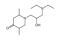 1-[3-(diethylamino)-2-hydroxypropyl]-2,5-dimethylpiperidin-4-one Structure