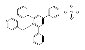 2,4,6-triphenyl-1-(pyridin-4-ylmethyl)pyridin-1-ium,perchlorate结构式