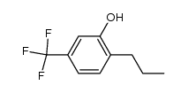 2-propyl-5-(trifluoromethyl)phenol结构式