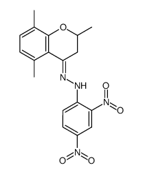 N-(2,4-Dinitro-phenyl)-N'-[2,5,8-trimethyl-chroman-(4E)-ylidene]-hydrazine结构式