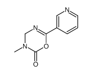 3-methyl-6-pyridin-3-yl-4H-1,3,5-oxadiazin-2-one Structure