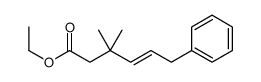 ethyl 3,3-dimethyl-6-phenylhex-4-enoate结构式