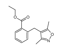 ethyl 2-[(3,5-dimethyl-1,2-oxazol-4-yl)methyl]benzoate Structure