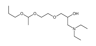 1-(diethylamino)-3-[2-(1-propoxyethoxy)ethoxy]propan-2-ol结构式