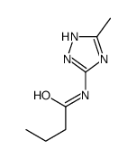 N-(5-methyl-1H-1,2,4-triazol-3-yl)butanamide结构式