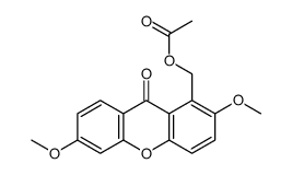 (2,6-dimethoxy-9-oxoxanthen-1-yl)methyl acetate结构式