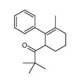 2,2-dimethyl-1-(3-methyl-2-phenylcyclohex-2-en-1-yl)propan-1-one结构式