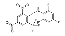 2,4-dinitro-6-(trifluoromethyl)-N-(2,4,6-trifluorophenyl)aniline结构式