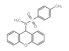 N,4-dimethyl-N-(9H-xanthen-9-yl)benzenesulfonamide structure