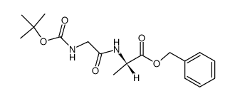 Boc-Gly-Ala-OBzl结构式
