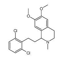 1-(2,6-Dichlorophenethyl)-6,7-dimethoxy-2-methyl-1,2,3,4-tetrahydroisoquinoline Structure