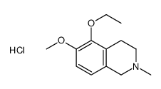 5-ethoxy-6-methoxy-2-methyl-1,2,3,4-tetrahydroisoquinolin-2-ium,chloride Structure