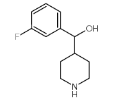 (3-氟-苯基)-哌啶-4-基-甲醇结构式