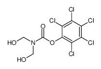 (2,3,4,5,6-pentachlorophenyl) N,N-bis(hydroxymethyl)carbamate Structure