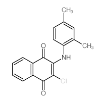 1,4-Naphthalenedione,2-chloro-3-[(2,4-dimethylphenyl)amino]-结构式