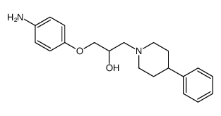 1-(4-aminophenoxy)-3-(4-phenylpiperidin-1-yl)propan-2-ol结构式