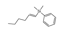 (E)-(hex-1-en-1-yl)dimethyl(phenyl)silane Structure