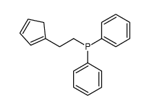2-cyclopenta-1,3-dien-1-ylethyl(diphenyl)phosphane Structure