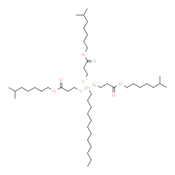 triisooctyl 3,3',3''-[(dodecylstannylidyne)tris(thio)]tripropionate Structure