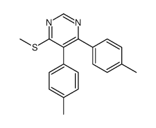 4,5-bis(4-methylphenyl)-6-methylsulfanylpyrimidine结构式