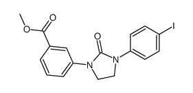 methyl 3-[3-(4-iodophenyl)-2-oxoimidazolidin-1-yl]benzoate结构式
