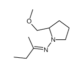 N-[(2S)-2-(methoxymethyl)pyrrolidin-1-yl]butan-2-imine Structure