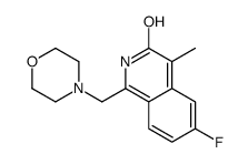 6-fluoro-4-methyl-1-(morpholin-4-ylmethyl)-2H-isoquinolin-3-one结构式