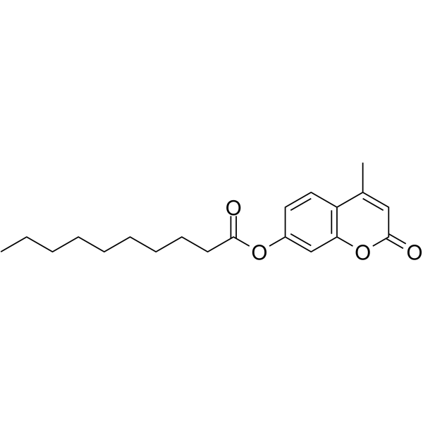 4-Methylumbelliferyl Decanoate Structure