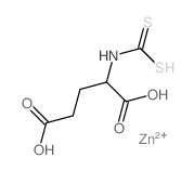 2-(sulfanylcarbothioylamino)pentanedioic acid Structure