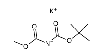 methyl tert-butyl iminodicarboxylate potassium salt结构式