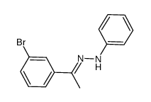 1-[1-(3-bromophenyl)ethylidene]-2-phenylhydrazine结构式