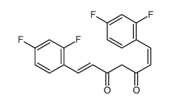 1,7-bis(2,4-difluorophenyl)hepta-1,6-diene-3,5-dione结构式