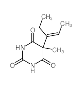 Barbituric acid, 5-(1-ethylpropenyl)-5-methyl-结构式